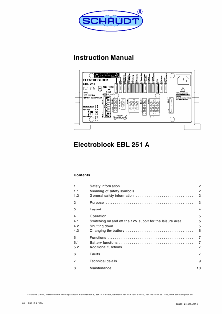 schaudt ebl 100 manual schaudt ebl 100 manual
